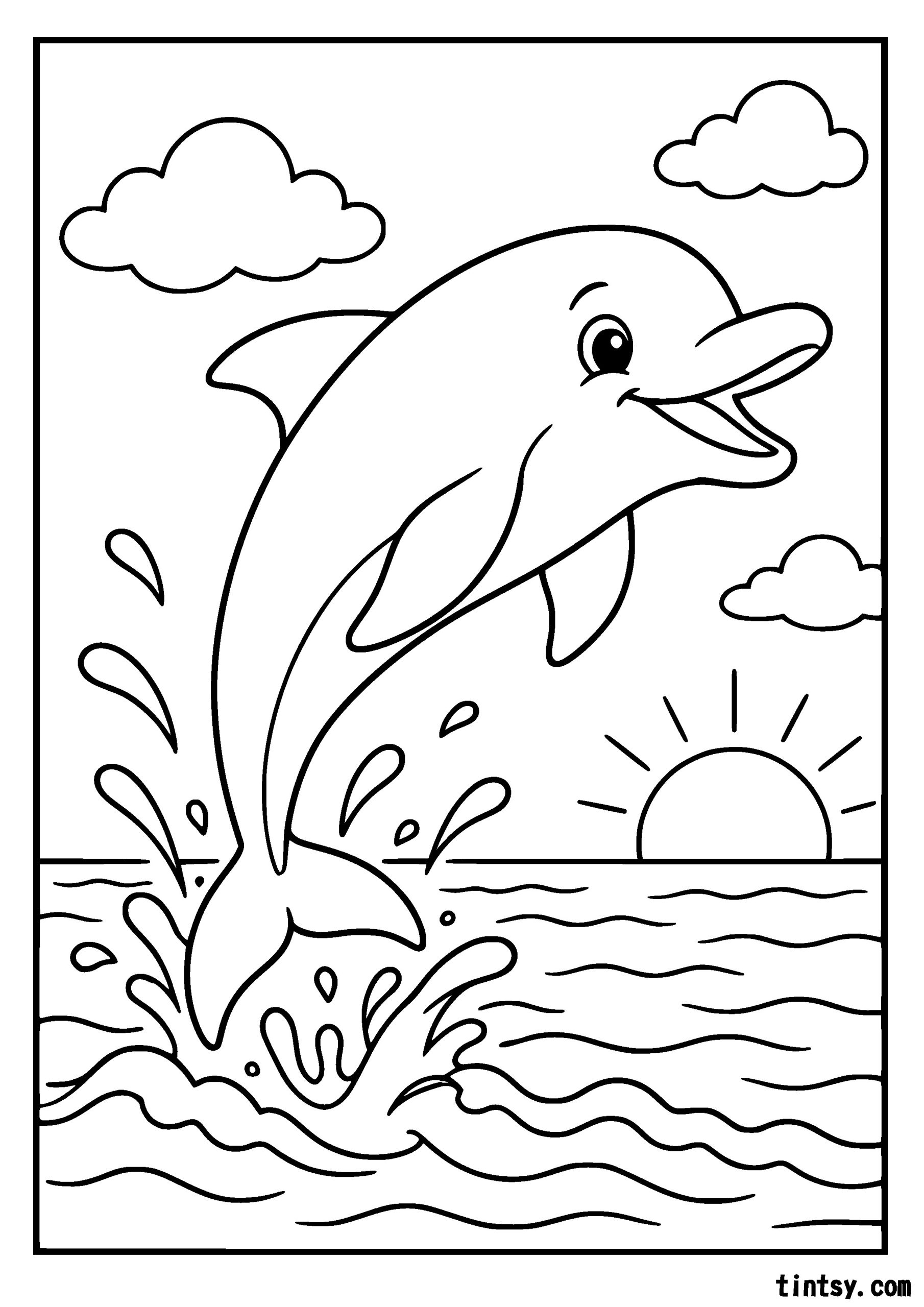 Whether your child loves dolphins, enjoys learning about marine animals, or simply loves colouring, this printable dolphin colouring page is a lovely way to encourage creativity and imagination.