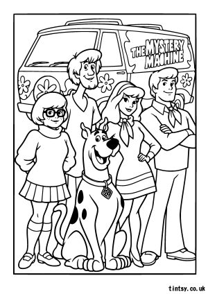 Scooby Doo Colouring Page (Free Printable)